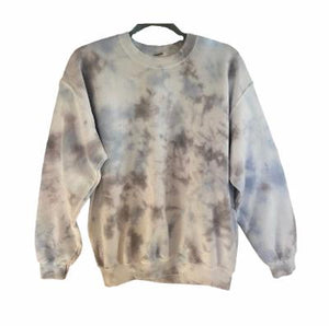 Grey & Blue Tie Dye Sweatshirt