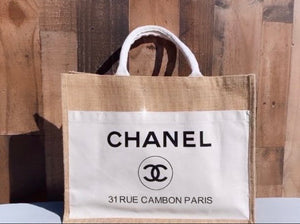 CC Canvas front tote with velcro closure